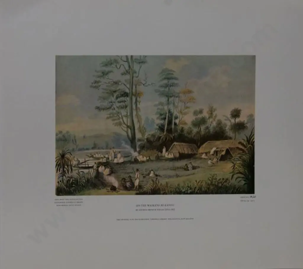 ANGAS, George French (1822-1886) - On the Waikatp at Kapou Image 1++