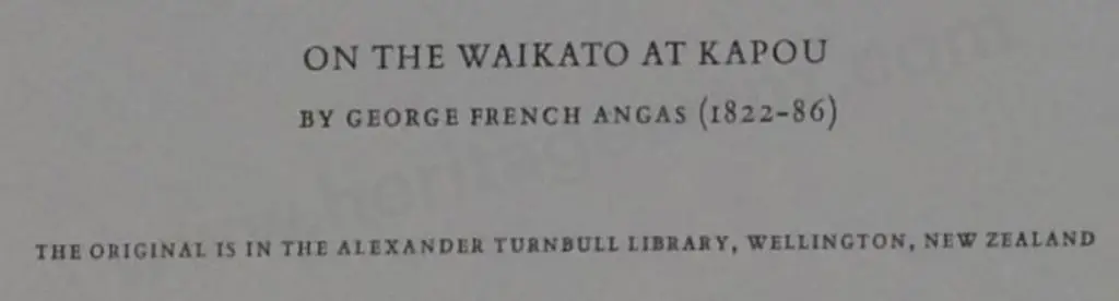 ANGAS, George French (1822-1886) - On the Waikatp at Kapou Image 1++