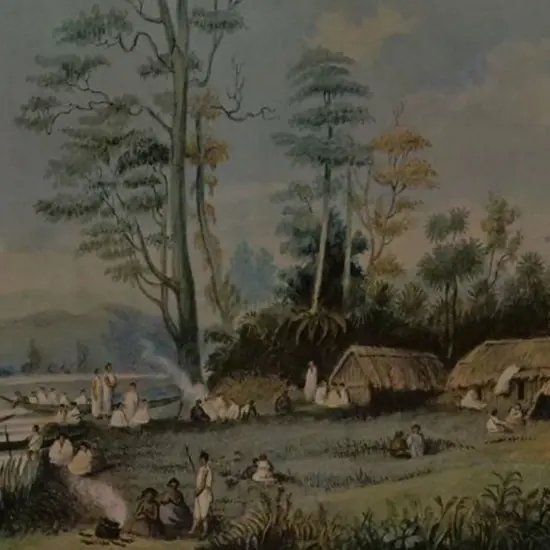 ANGAS, George French (1822-1886) - On the Waikatp at Kapou