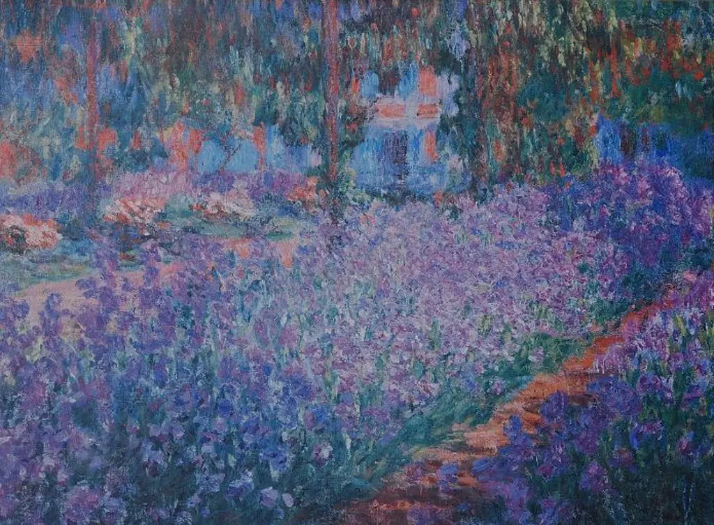 MONET, Claude (1840-1926) - The Artist's Garden at Giverney, 1900 Image 1++