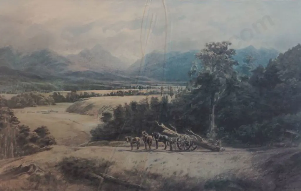 GULLY, John (1819-1888) - Wangapeka Valley, 1886 Image 1++