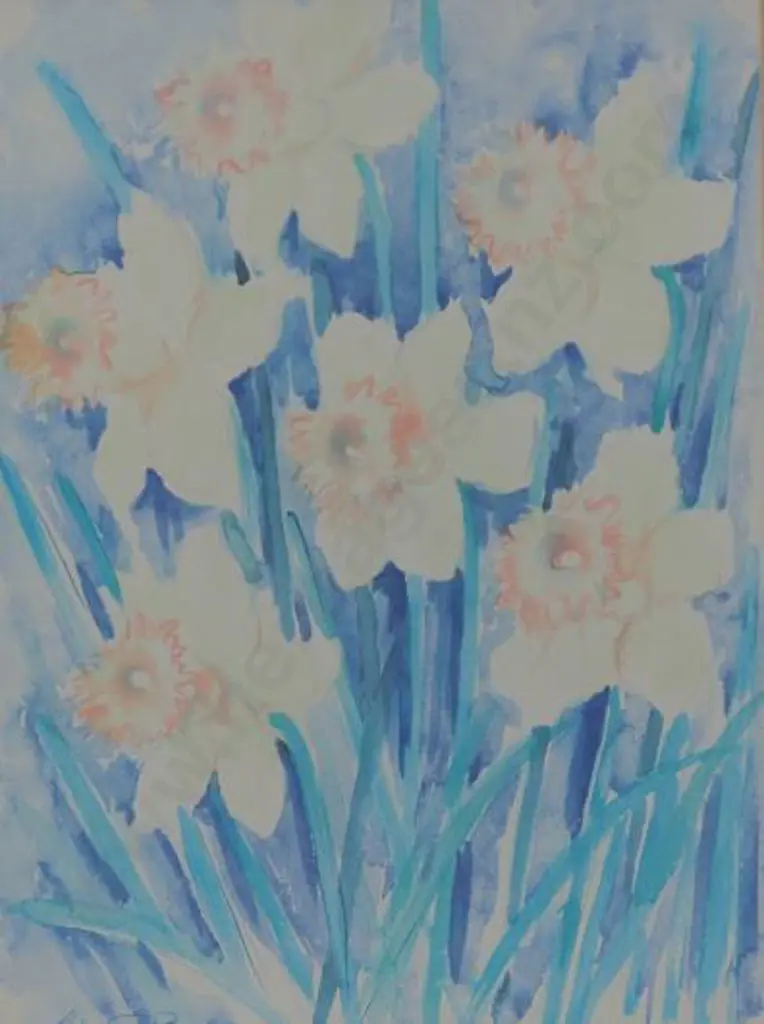 POWELL, Linda Fay - Faded Daffodils Image 1++