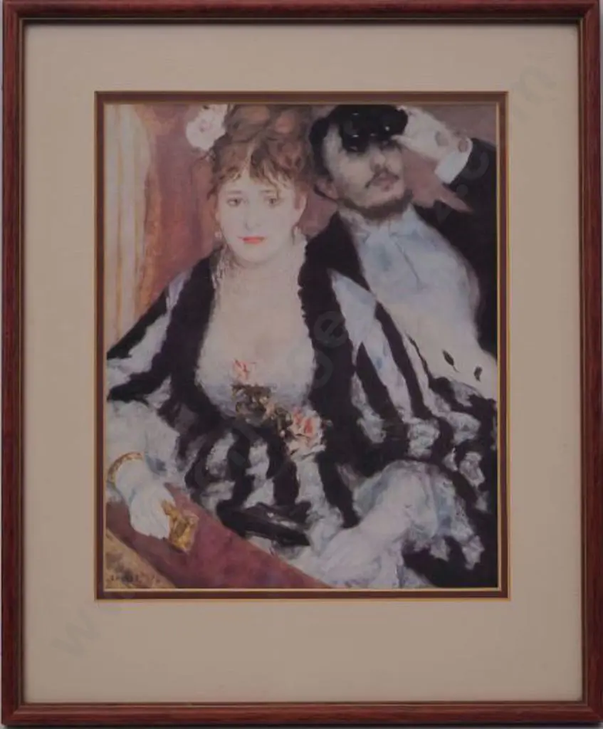 RENOIR, Pierre Auguste (1841-1919) - The Loge (Brother & Sister) Image 1++