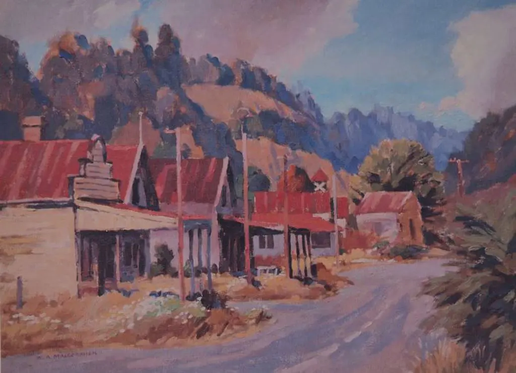 MacCORMICK, W.A. (Bill) (1942-) - Main Road (Country Town) Image 1++
