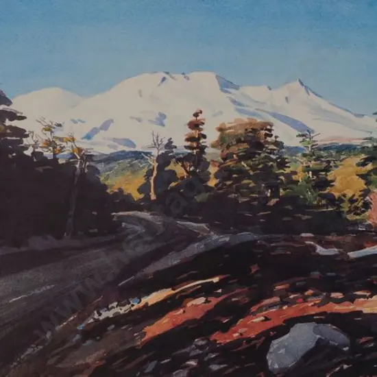 MacCORMICK, W.A. (Bill) (1942-) - Afternoon Sunlight, Mount Ruapehu