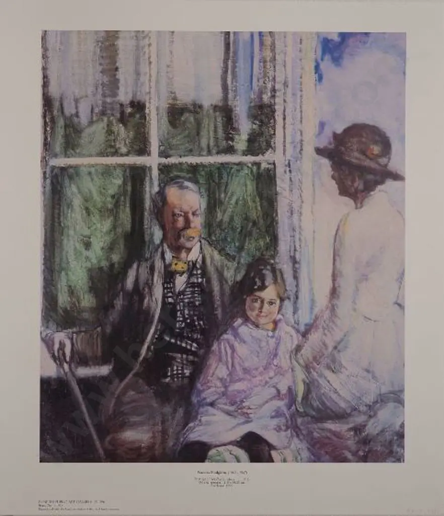 HODGKINS, Frances (1869-1947) - Portrait of Moffat Lindner, 1916 Image 1++