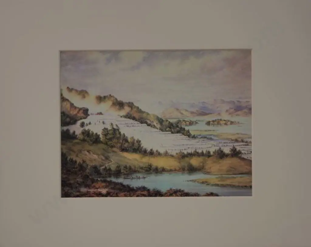 BARRAUD, Charles Decimus (1822-1897) - White Terraces c. 1880 Image 1++