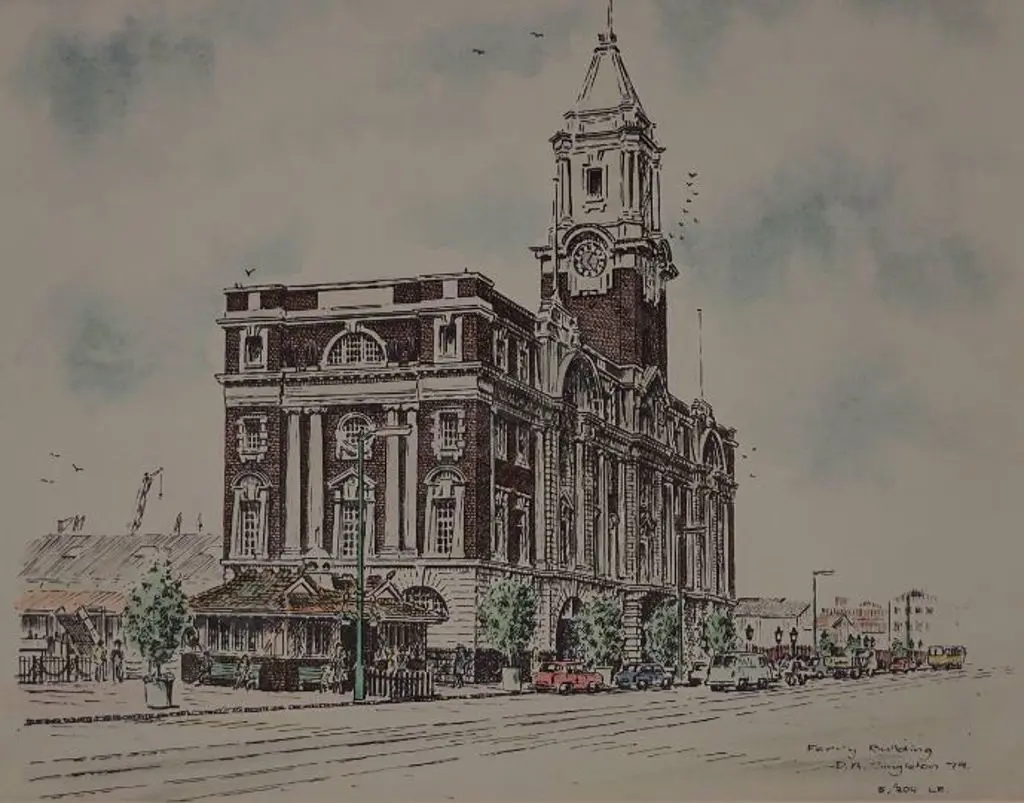 SINGLETON, D. A. - The Ferry Building, Auckland Image 1++